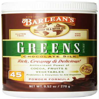 Barlean's Greens, Chocolate Silk, 270g