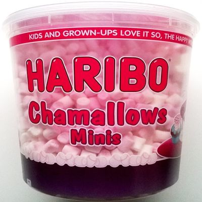 Haribo Chamallows Minis Pink & White Tub - 2 x 475gm