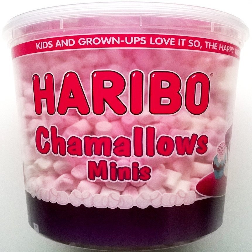 Haribo Chamallows Minis Pink & White Tub - 2 x 475gm