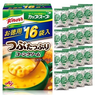 Knorr Cup Soup Crunchy Corn Cream Potage 16 Pieces Japan