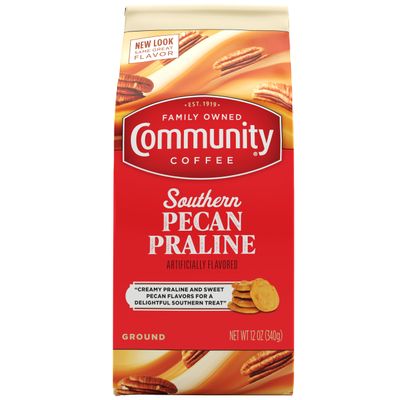 Community Coffee Pecan Praline Light Roast Ground Coffee 340g (12 OZ)