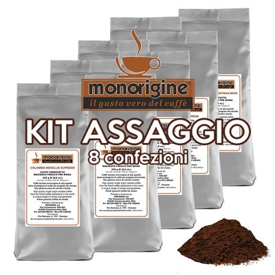 Tasting Kit 8 x 250 gr - Grinded Coffee for moka