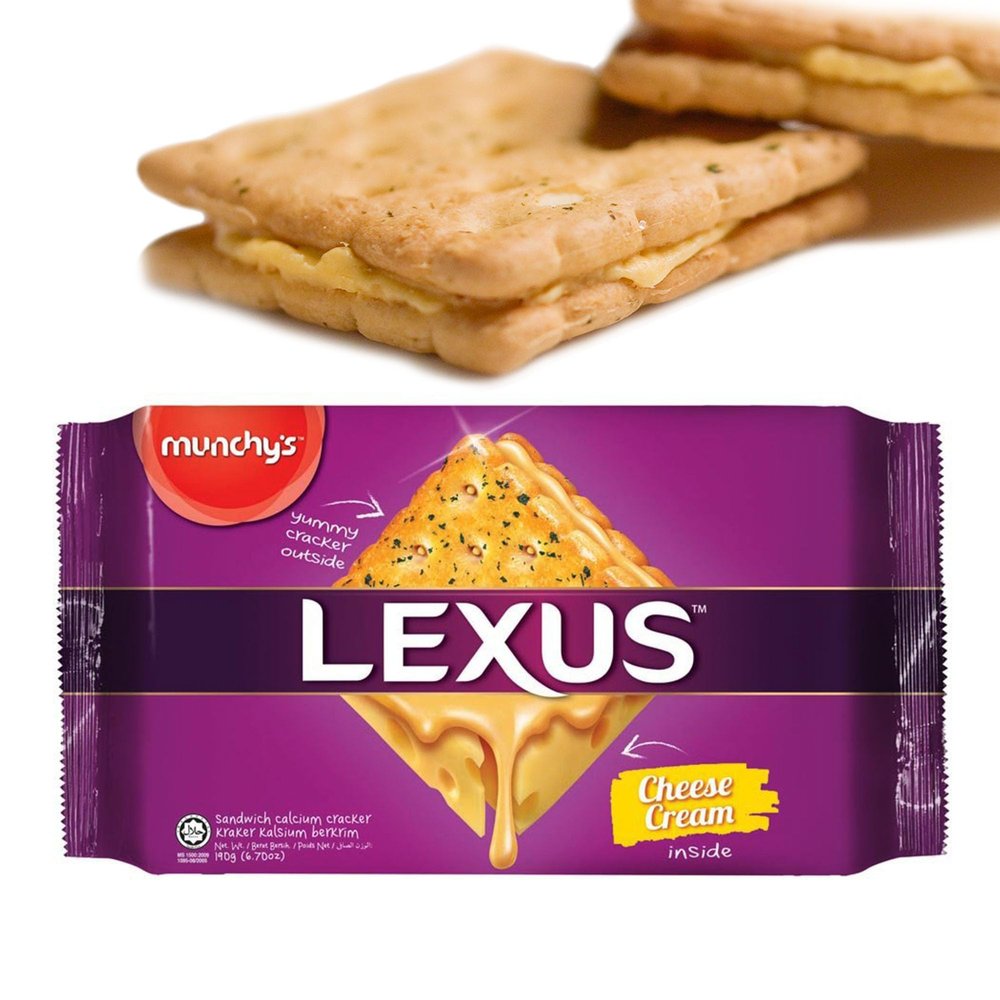 Munchy's Lexus Cheese Cream Sandwich Cracker 190g