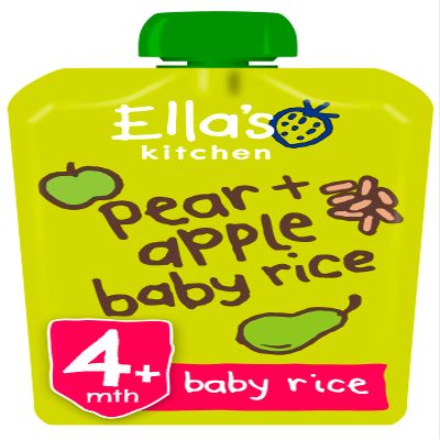 Ellas Kitchen S1 Baby Rice Pear & Apple 120G
