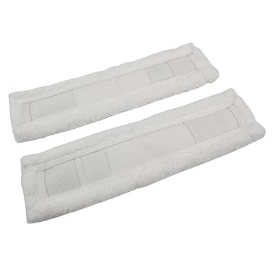 Fits Karcher WV75 Window Vacuum Cleaner Glass Vac Cleaning Pads Covers Cloths x2
