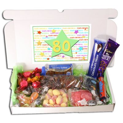 80th Birthday Sweets Gift Box