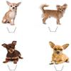 Sprinkles & Toppers Ltd Chihuahua (Chiwawa) Dog Collection Edible Stand Up Wafer Paper Cake Toppers (12 Pack) view 2