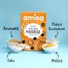 Amisa Organic Gluten-Free Four Grain Porridge 300g, Pack of 3 - High Fibre & Vegan-Friendly Breakfast Cereal view 2