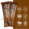 FITCRUNCH Full Size Protein Bars, 6-Layer Baked Bar, 6g of Sugar, Gluten Free & Soft Cake Core (Chocolate Chip Cookie Dough) view 3