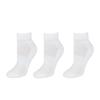CTM Men's Cotton Arch Support Ankle Sock (Pack of 3), White view 3