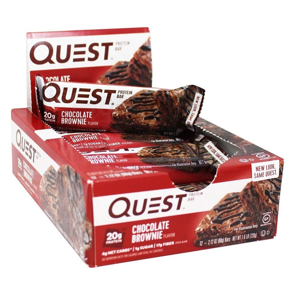 Quest Nutrition Natural Protein Bar, Chocolate Brownie, 12 Count