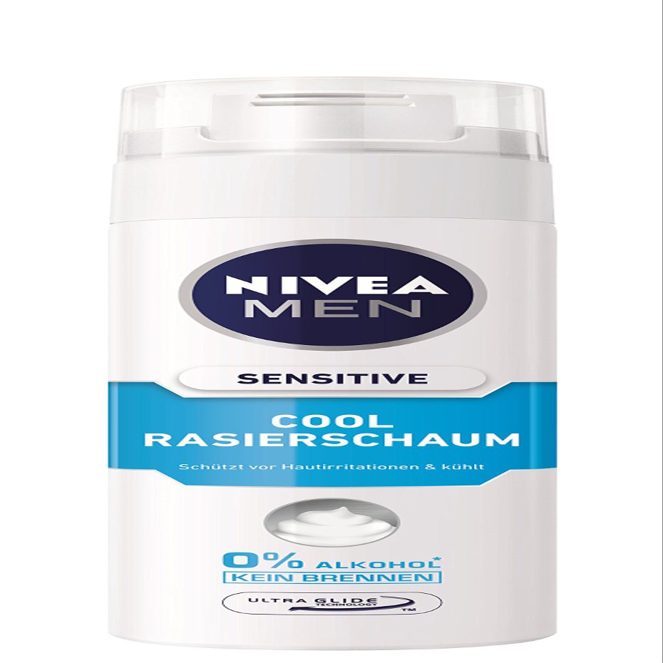 Nivea Men, 4er Pack Cooling Shaving Foam for Men, 4 x 200 ML