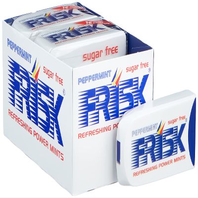 FRISK Peppermint Sugar Free Without Sugar 12 PZ