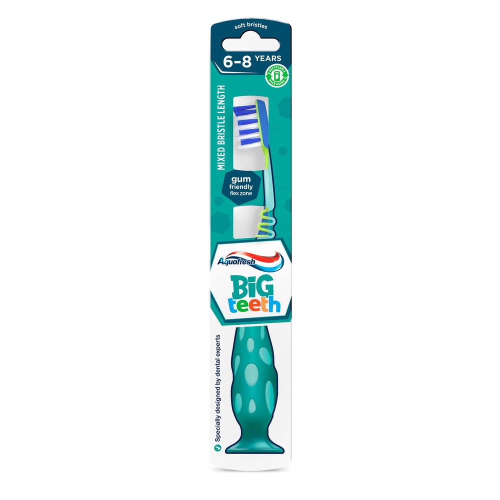 Aquafresh Kids Toothbrush Big Teeth 6-8 Years Soft Bristles x 1