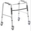 Folding Walker, Height Adjustable with 4 Swivel Wheels view 1