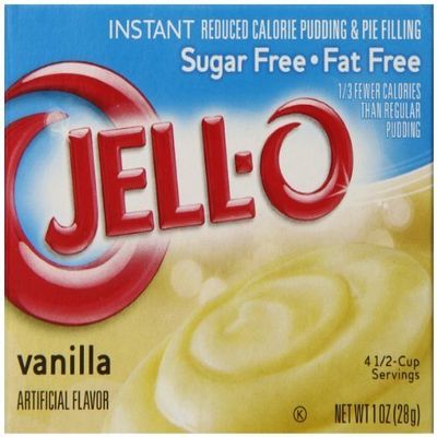 Jell-O Sugar Free-Fat Free Instant Pudding and Pie Filling, Vanilla, 1-Ounce Boxes (Pack of 6) by Jell- O
