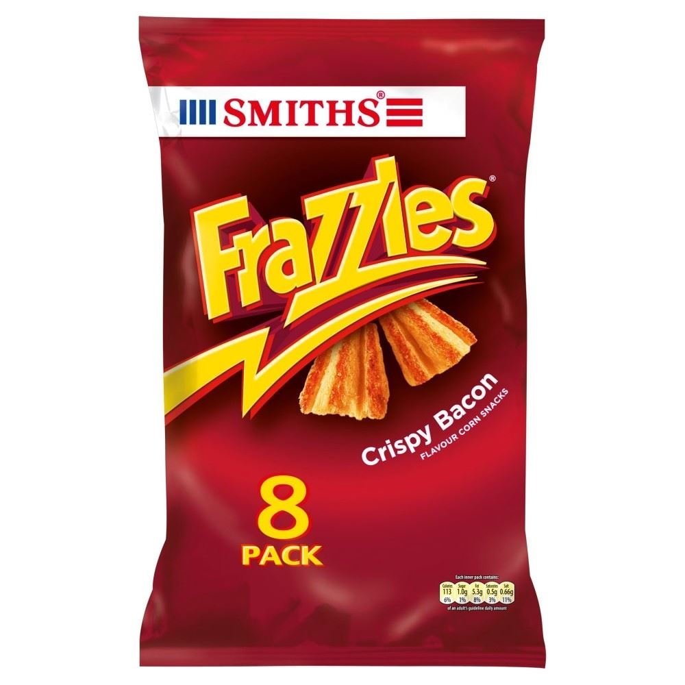 Walkers Smith's Frazzles - Crispy Bacon (8x23g) by Groceries