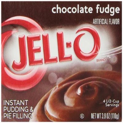 Jell-O Instant Pudding and Pie Filling, Chocolate Fudge, 3.9-Ounce Boxes (Pack of 6) by JELL-O