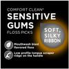 Dentek Floss Picks Comfort Clean Sensitive Gums Floss Picks, Soft & Silky Ribbon, 150 ct (Pack of 1) view 2