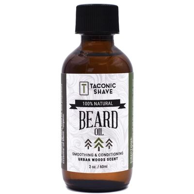 Taconic Shave Premium All Natural Beard Oil - Conditions, Softens And Adds Sheen - Made In The USA - 2 Ounce Bottle (Urban Woods)
