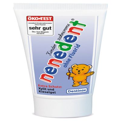 Nenedent Kinderzahncreme ohne Fluorid, 4er Pack(4 x 50 ml)