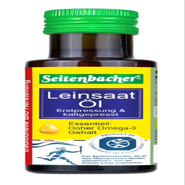 Seitenbacher Organic Flax Seed Oil I First Pressed I Cold Pressed I Native I 100% organic I (1x100 ml)