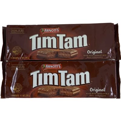 Arnott's Tim Tam Original Chocolate Biscuit 200g - 2 pack (Made in Australia) - The Most Irresistible Chocolate Biscuit