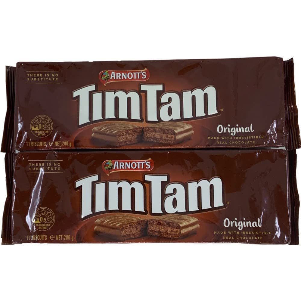Arnott's Tim Tam Original Chocolate Biscuit 200g - 2 pack (Made in Australia) - The Most Irresistible Chocolate Biscuit