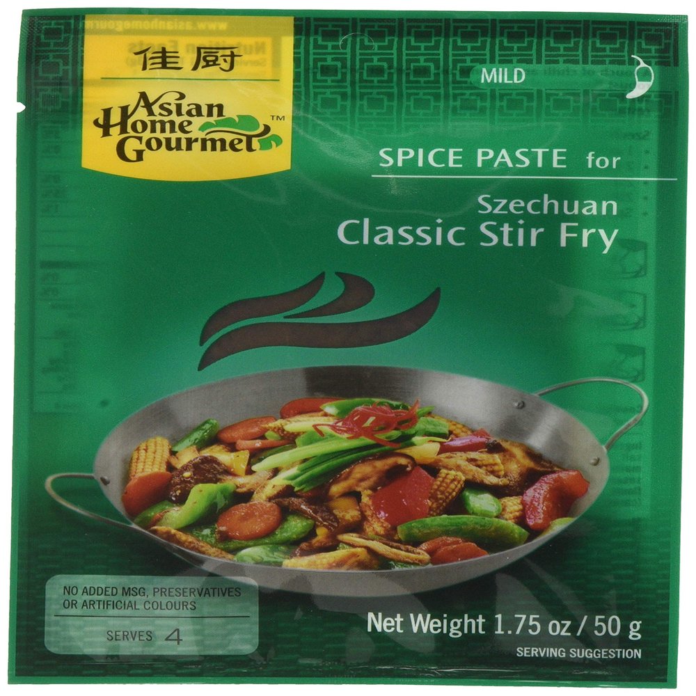 Asian Home Gourmet Szechuan Classic Stir Fry Spice Paste, 50 g