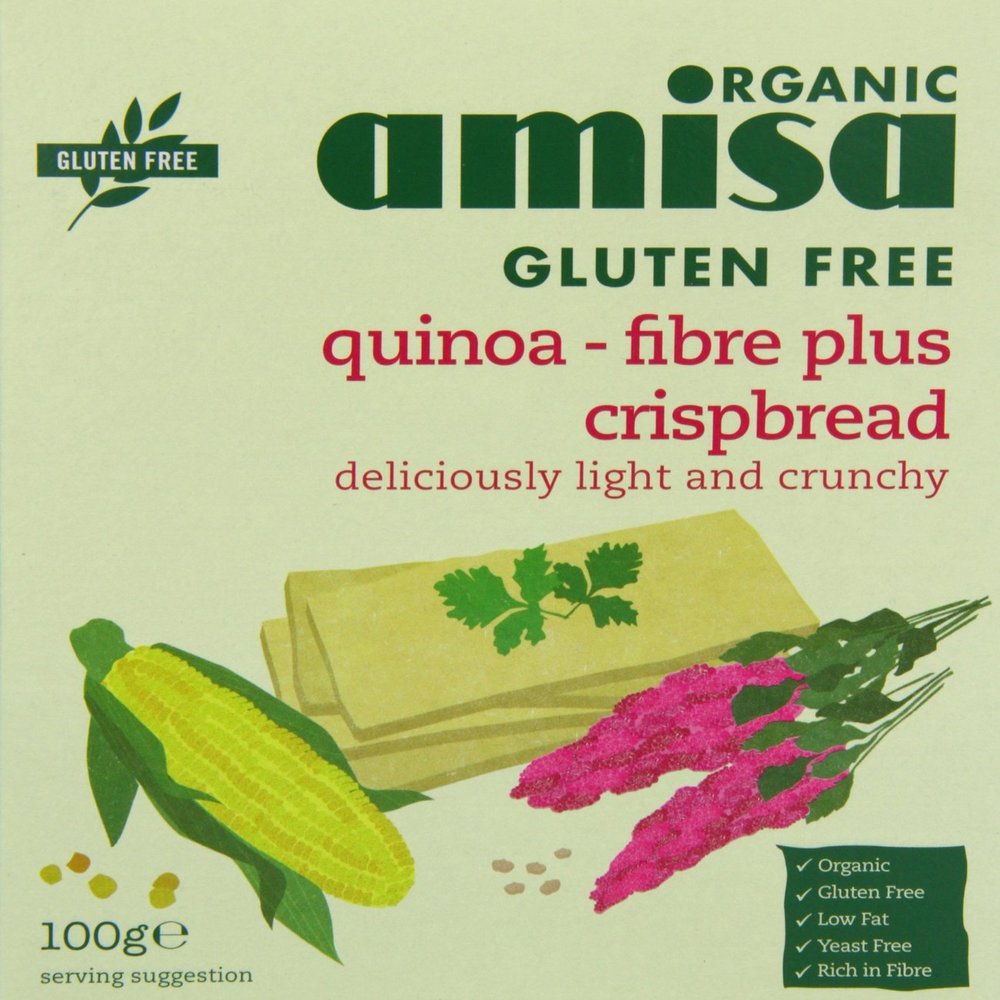 (2 Pack) - Amisa - GF Quinoa Fibre Plus CB Org | 100g | 2 Pack Bundle