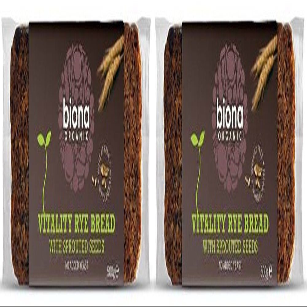(2 Pack) - Biona - Org Sprout Mix Rye Bread | 500g | 2 PACK BUNDLE