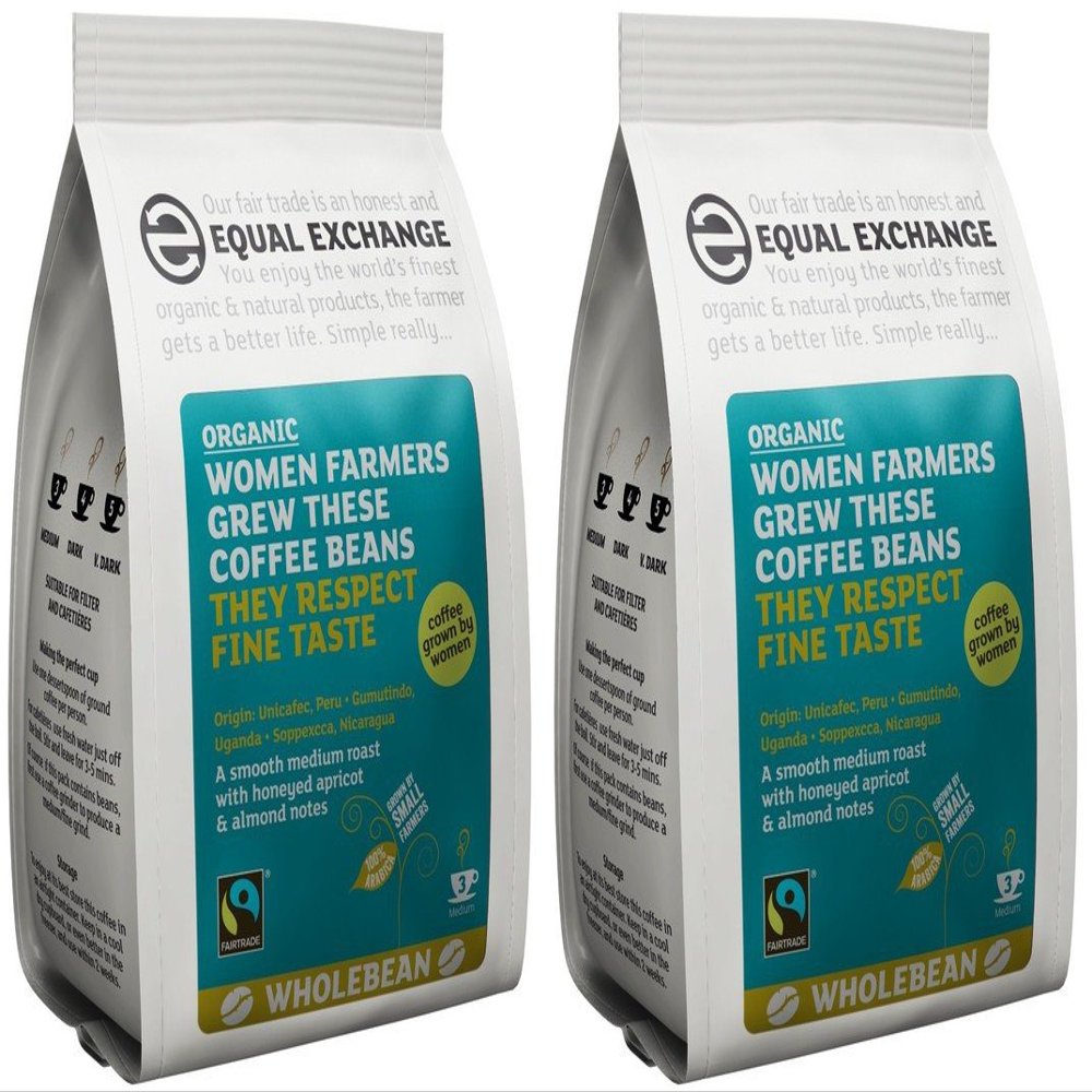 (2 Pack) - Equal Exchange - Org FT Women Grew Coffee Beans | 227g | 2 PACK BUNDLE