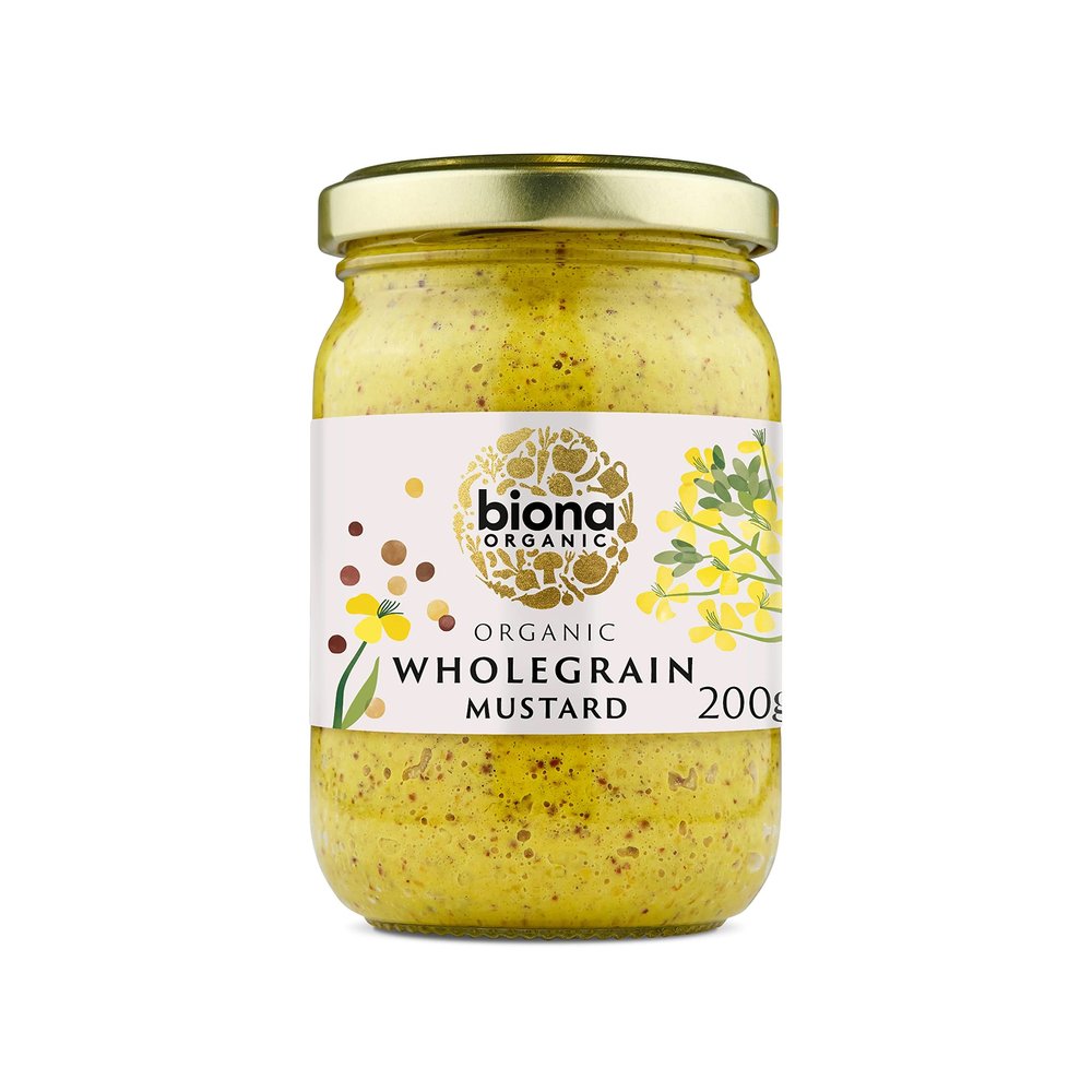(2 Pack - Biona - Org Wholegrain Mustard | 200g | 2 PACK BUNDLE