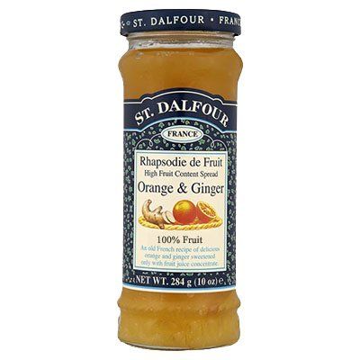 (2 Pack) - St Dalfour - Orange & Ginger Fruit Spread | 284g | 2 PACK BUNDLE