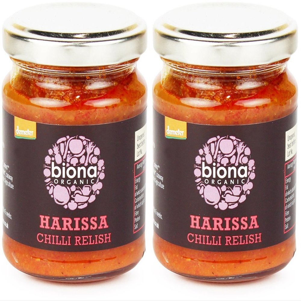 (2 Pack) - Biona - Org Harrissa Chilli Relish | 125g | 2 Pack Bundle