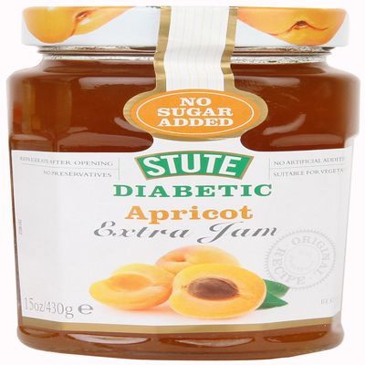 (2 Pack) - Stute - Diabetic Apricot Jam | 430g | 2 PACK BUNDLE
