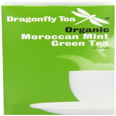 (2 Pack) - Dragonfly Tea - Org Moroccan Mint Green Tea | 20 sachet | 2 PACK BUNDLE