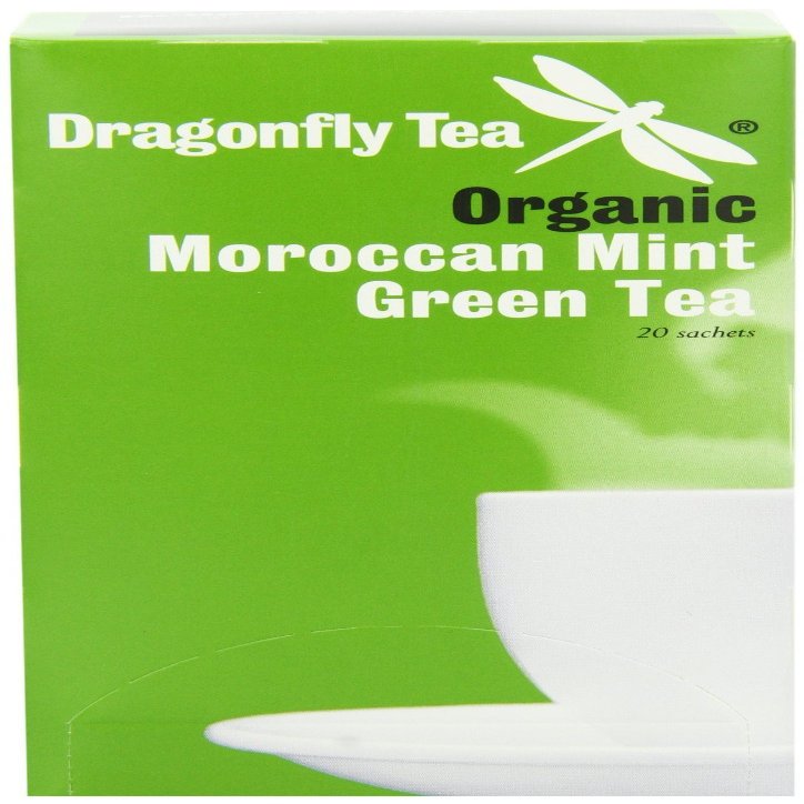 (2 Pack) - Dragonfly Tea - Org Moroccan Mint Green Tea | 20 sachet | 2 PACK BUNDLE