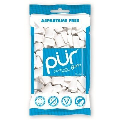 (2 Pack) - Pur Gum - PUR Gum Peppermint Bag | 80g | 2 PACK BUNDLE