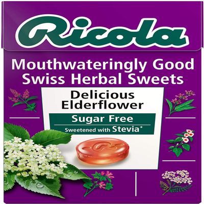 (2 Pack) - Ricola - Elderflower SF Lozenges Box | 45g | 2 PACK BUNDLE