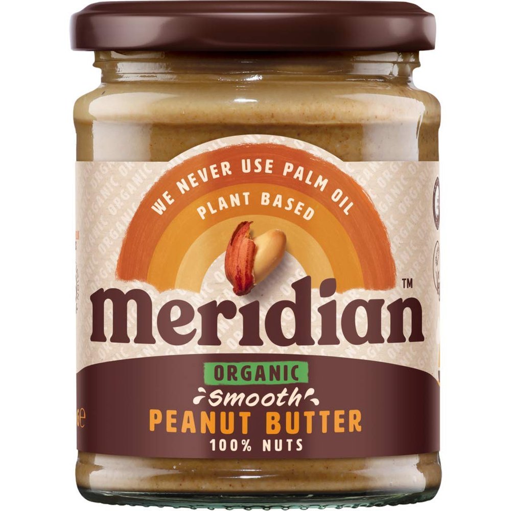 (2 Pack) - Meridian - Org Smooth Peanut ButterNoSalt | 280g | 2 PACK BUNDLE