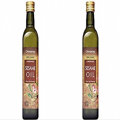 (2 Pack) - Clearspring - Organic Sesame Oil | 500ml | 2 PACK BUNDLE