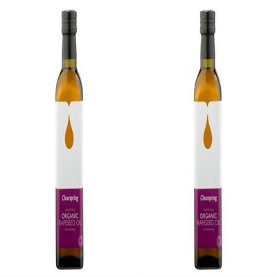 (2 Pack - Clearspring - Organic Rapeseed Oil | 500ml | 2 PACK BUNDLE