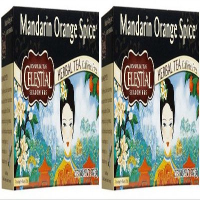 (2 Pack) - Celestial Seasonings - Manderin Orange Spice Tea | 20 Bag | 2 PACK BUNDLE