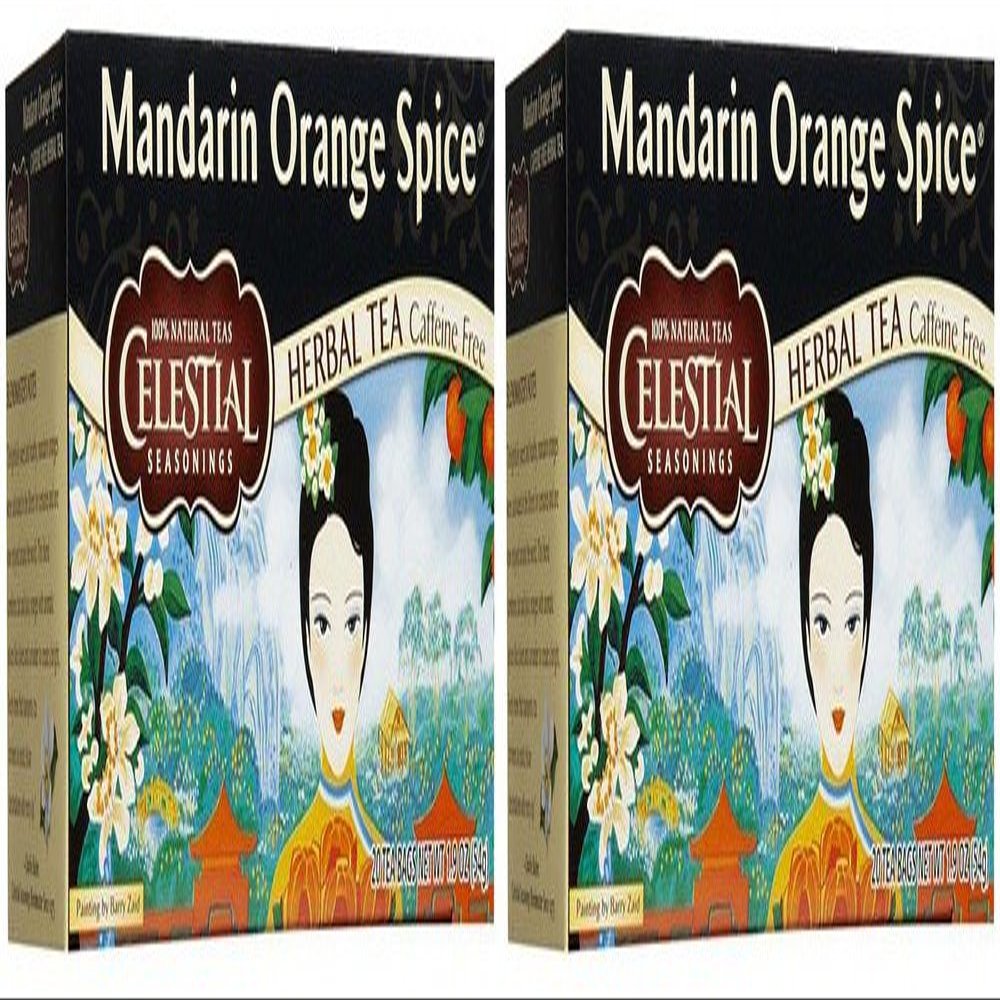 (2 Pack) - Celestial Seasonings - Manderin Orange Spice Tea | 20 Bag | 2 PACK BUNDLE