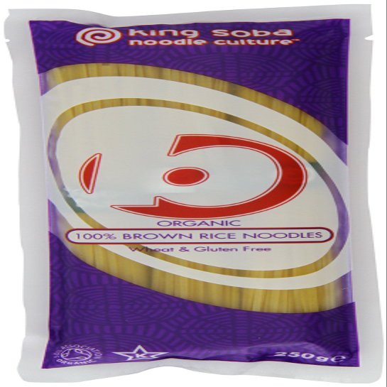 (2 Pack) - King Soba - Org 100% Brown Rice Noodles | 250g | 2 PACK BUNDLE