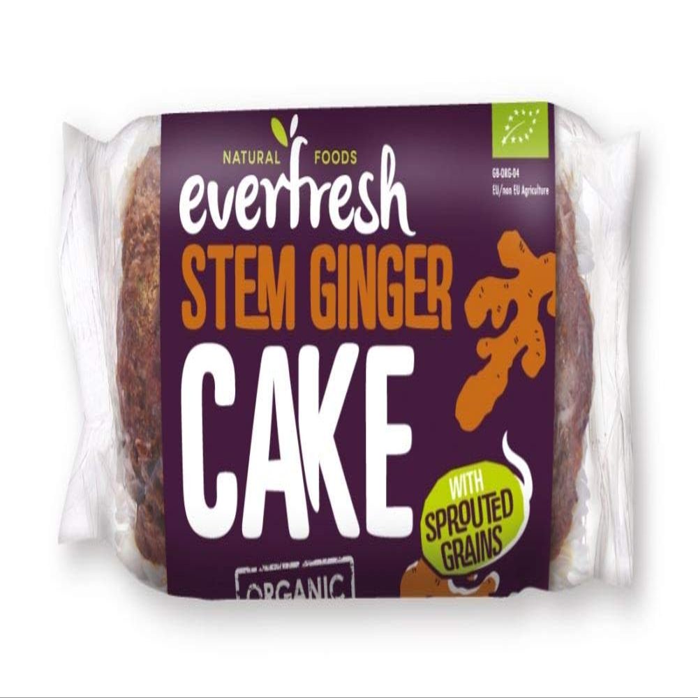 (2 Pack) - Everfresh Natural Foods - Org Stem Ginger Cake | 380g | 2 PACK BUNDLE