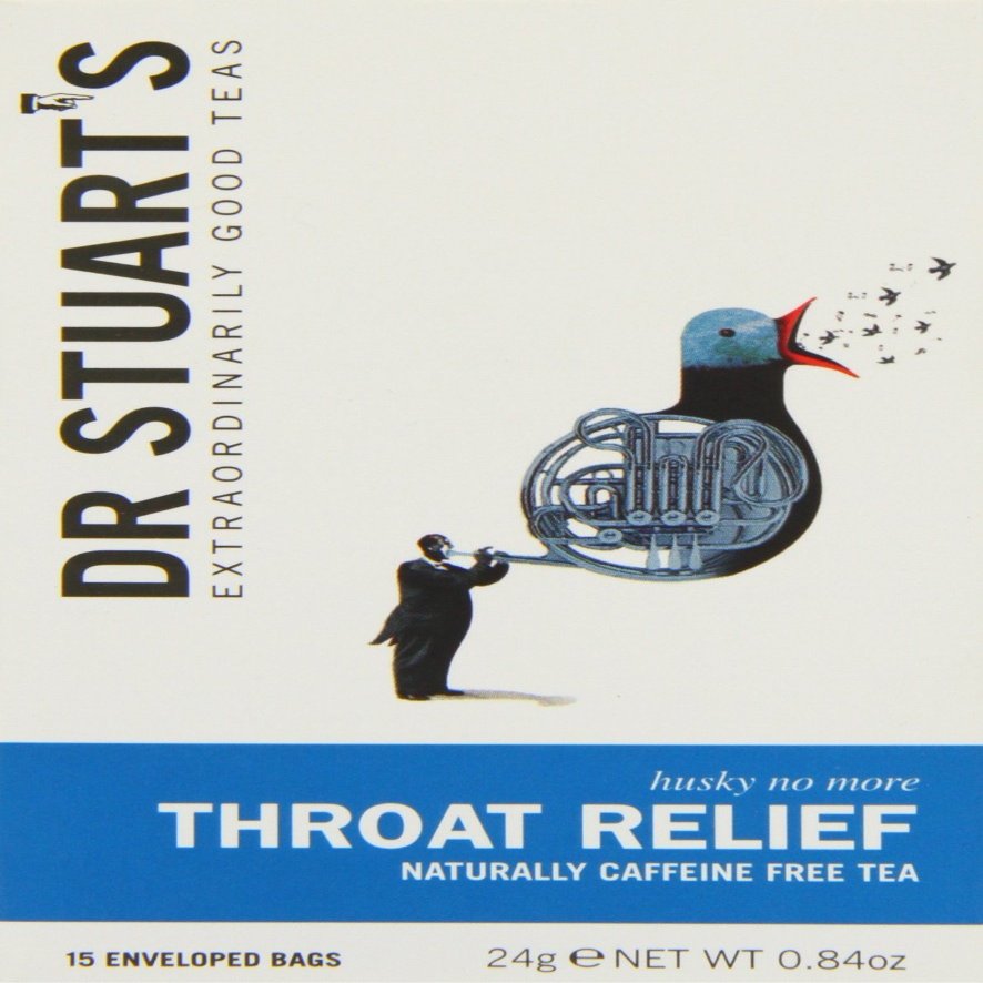 (2 Pack) - Dr Stuarts - Throat Relief Herbal Tea | 15 Bag | 2 PACK BUNDLE