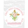 Holy Communion Cake Topper - Pink Personalised First Holy Communion Cake Decoration - 7.5" Round - Icing or Wafer (Wafer) view 4