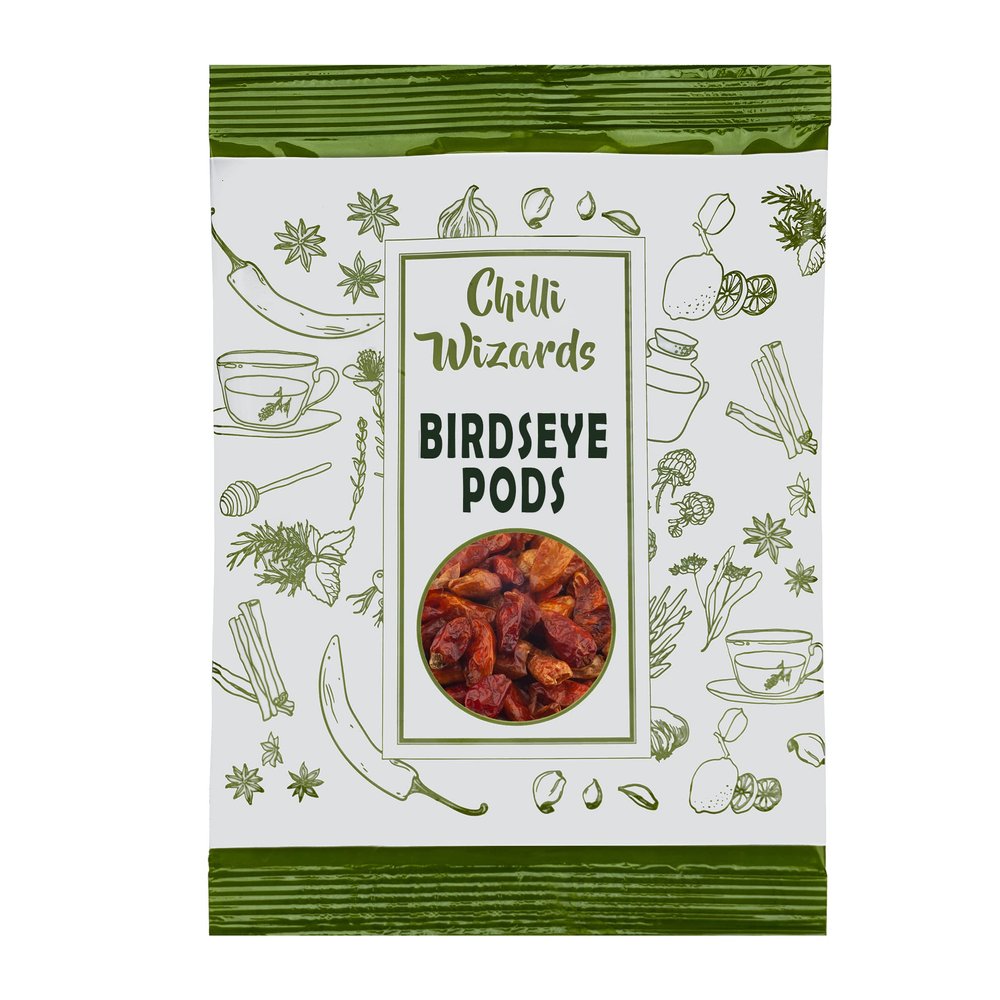 African Birds Eye Chillis (Peri Peri) (Piri Piri) (50g) Pods Whole